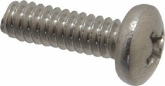 Value Collection - #10-24 UNC, 5/8" Length Under Head Phillips Drive Machine Screw - Pan Head, Grade 18-8 Stainless Steel, Uncoated, Without Washer - Exact Tooling