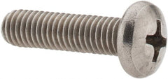 Value Collection - #10-24 UNC, 3/4" Length Under Head Phillips Drive Machine Screw - Pan Head, Grade 18-8 Stainless Steel, Uncoated, Without Washer - Exact Tooling