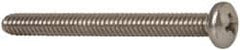 Value Collection - #10-24 UNC, 2" Length Under Head Phillips Drive Machine Screw - Pan Head, Grade 18-8 Stainless Steel, Uncoated, Without Washer - Exact Tooling