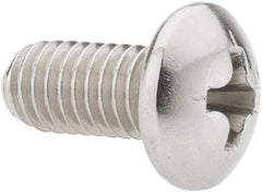Value Collection - #10-32 UNF, 3/8" Length Under Head Phillips Drive Machine Screw - Pan Head, Grade 18-8 Stainless Steel, Uncoated, Without Washer - Exact Tooling