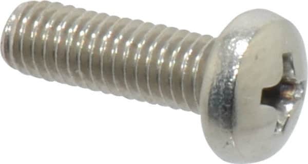 Value Collection - #10-32 UNF, 5/8" Length Under Head Phillips Drive Machine Screw - Pan Head, Grade 18-8 Stainless Steel, Uncoated, Without Washer - Exact Tooling