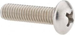 Value Collection - #10-32 UNF, 3/4" Length Under Head Phillips Drive Machine Screw - Pan Head, Grade 18-8 Stainless Steel, Uncoated, Without Washer - Exact Tooling