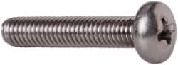 Value Collection - #10-32 UNF, 1" Length Under Head Phillips Drive Machine Screw - Pan Head, Grade 18-8 Stainless Steel, Uncoated, Without Washer - Exact Tooling