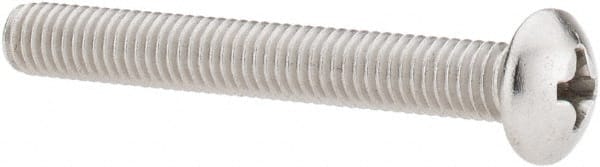 Value Collection - #10-32 UNF, 1-1/2" Length Under Head Phillips Drive Machine Screw - Pan Head, Grade 18-8 Stainless Steel, Uncoated, Without Washer - Exact Tooling