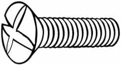 Value Collection - #4-40 UNC, 5/8" OAL Phillips Drive Machine Screw - Oval Head, Grade 18-8 Stainless Steel, Uncoated, Without Washer - Exact Tooling