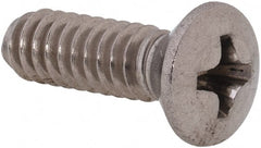 Value Collection - #10-24 UNC, 5/8" OAL Phillips Drive Machine Screw - Oval Head, Grade 18-8 Stainless Steel, Uncoated, Without Washer - Exact Tooling