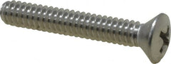 Value Collection - #10-24 UNC, 1-1/4" OAL Phillips Drive Machine Screw - Oval Head, Grade 18-8 Stainless Steel, Uncoated, Without Washer - Exact Tooling