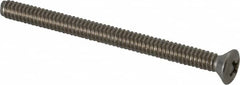 Value Collection - #10-24 UNC, 2-1/2" OAL Phillips Drive Machine Screw - Oval Head, Grade 18-8 Stainless Steel, Uncoated, Without Washer - Exact Tooling