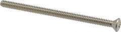Value Collection - #10-24 UNC, 3" OAL Phillips Drive Machine Screw - Oval Head, Grade 18-8 Stainless Steel, Uncoated, Without Washer - Exact Tooling