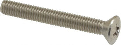 Value Collection - #10-32 UNF, 1-1/2" OAL Phillips Drive Machine Screw - Oval Head, Grade 18-8 Stainless Steel, Uncoated, Without Washer - Exact Tooling