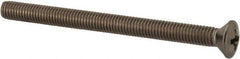 Value Collection - #10-32 UNF, 2-1/2" OAL Phillips Drive Machine Screw - Oval Head, Grade 18-8 Stainless Steel, Uncoated, Without Washer - Exact Tooling