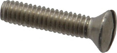 Value Collection - #8-32 UNC, 3/4" OAL Slotted Drive Machine Screw - Oval Head, Grade 18-8 Stainless Steel, Uncoated, Without Washer - Exact Tooling