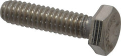Value Collection - 1/4-20 UNC, 1" Length Under Head Hex Head Cap Screw - Grade 316 Stainless Steel, 7/16" Hex - Exact Tooling