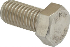 Value Collection - 1/2-13 UNC, 1" Length Under Head Hex Head Cap Screw - Grade 18-8 Stainless Steel, 3/4" Hex - Exact Tooling