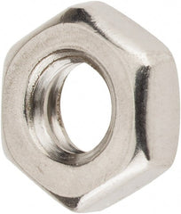 Value Collection - 1/4-20 UNC Stainless Steel Right Hand Hex Jam Nut - 7/16" Across Flats, 5/32" High, Uncoated - Exact Tooling