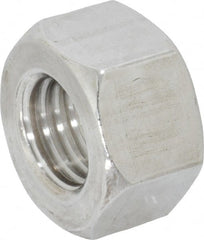 Value Collection - 3/4-10 UNC Stainless Steel Right Hand Heavy Hex Nut - 1-1/4" Across Flats, 47/64" High, Uncoated - Exact Tooling