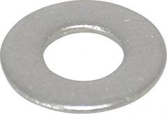 Value Collection - #10 Screw, Grade 18-8 Stainless Steel Standard Flat Washer - 13/64" ID x 7/16" OD, 0.031" Thick - Exact Tooling