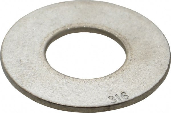 Value Collection - 7/8" Screw, Grade 316 Stainless Steel Standard Flat Washer - 15/16" ID x 2-1/4" OD, 0.165" Thick - Exact Tooling