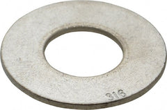 Value Collection - 7/8" Screw, Grade 316 Stainless Steel Standard Flat Washer - 15/16" ID x 2-1/4" OD, 0.165" Thick - Exact Tooling