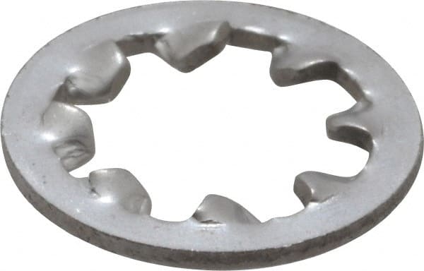 Value Collection - #12 Screw, 0.394" ID, Stainless Steel Internal Tooth Lock Washer - 0.41" OD, Grade 410 - Exact Tooling