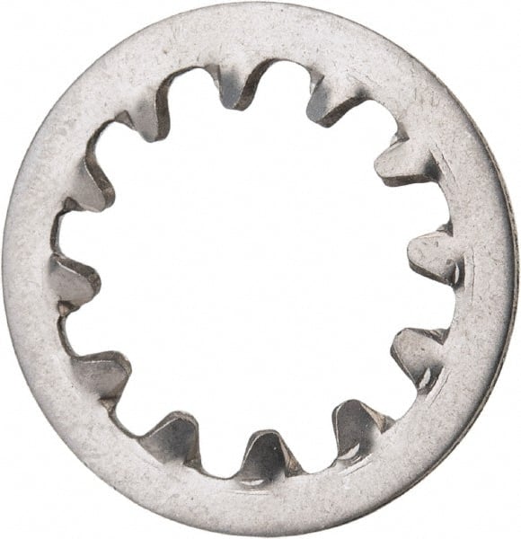 Value Collection - 1/2" Screw, 0.53" ID, Stainless Steel Internal Tooth Lock Washer - 0.985" OD, Grade 410 - Exact Tooling