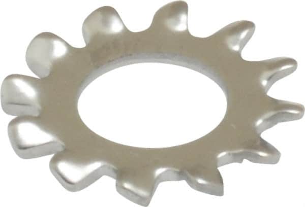 Value Collection - #12 Screw, 0.231" ID, Stainless Steel External Tooth Lock Washer - 0.475" OD, Grade 410 - Exact Tooling