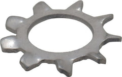 Value Collection - 1/4" Screw, 0.267" ID, Stainless Steel External Tooth Lock Washer - 0.51" OD, Grade 410 - Exact Tooling