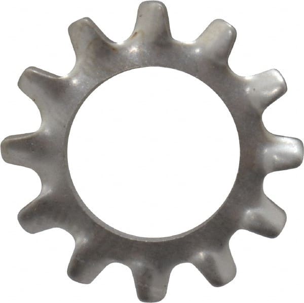 Value Collection - 3/8" Screw, 0.398" ID, Stainless Steel External Tooth Lock Washer - 0.692" OD, Grade 410 - Exact Tooling