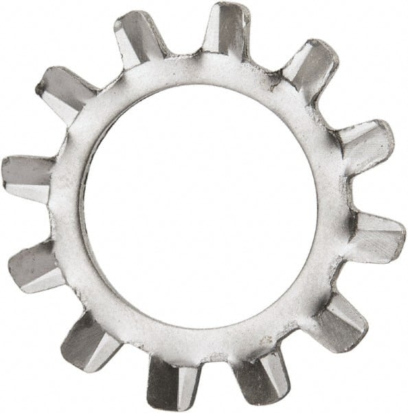Value Collection - 1/2" Screw, 0.53" ID, Stainless Steel External Tooth Lock Washer - 0.9" OD, Grade 410 - Exact Tooling