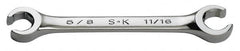 SK - 1/4 x 5/16", Chrome Finish, Open End Flare Nut Wrench - Exact Tooling