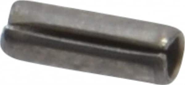 Value Collection - 1/16" Diam x 3/16" Long Slotted Spring Pin - Grade 420 Stainless Steel, Bright Finish - Exact Tooling