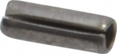 Value Collection - 1/16" Diam x 3/16" Long Slotted Spring Pin - Grade 420 Stainless Steel, Bright Finish - Exact Tooling
