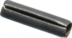 Made in USA - 1/16" Diam x 1/4" Long Slotted Spring Pin - Grade 420 Stainless Steel, Bright Finish - Exact Tooling