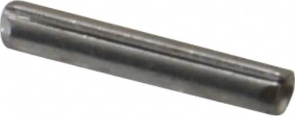 Made in USA - 1/16" Diam x 3/8" Long Slotted Spring Pin - Grade 420 Stainless Steel, Bright Finish - Exact Tooling