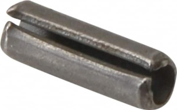 Made in USA - 5/64" Diam x 1/4" Long Slotted Spring Pin - Grade 420 Stainless Steel, Bright Finish - Exact Tooling