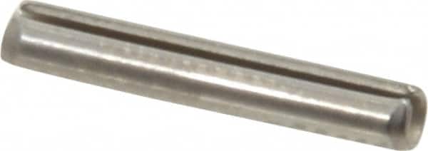 Value Collection - 5/64" Diam x 1/2" Long Slotted Spring Pin - Grade 420 Stainless Steel, Bright Finish - Exact Tooling