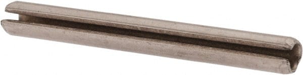 Made in USA - 5/64" Diam x 3/4" Long Slotted Spring Pin - Grade 420 Stainless Steel, Bright Finish - Exact Tooling