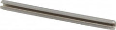 Value Collection - 5/64" Diam x 1" Long Slotted Spring Pin - Grade 420 Stainless Steel, Bright Finish - Exact Tooling