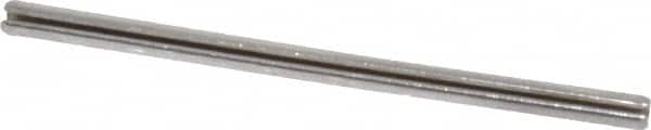 Value Collection - 5/64" Diam x 1-1/2" Long Slotted Spring Pin - Grade 420 Stainless Steel, Bright Finish - Exact Tooling