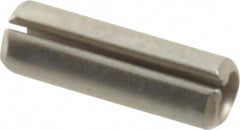 Value Collection - 3/32" Diam x 5/16" Long Slotted Spring Pin - Grade 420 Stainless Steel, Bright Finish - Exact Tooling