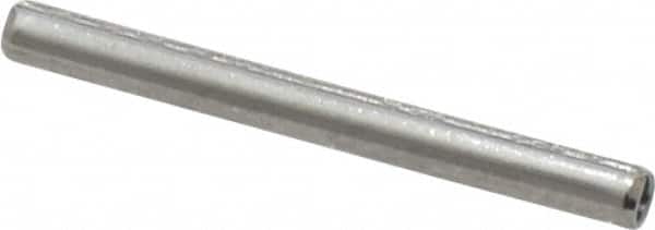 Made in USA - 3/32" Diam x 1" Long Slotted Spring Pin - Grade 420 Stainless Steel, Bright Finish - Exact Tooling
