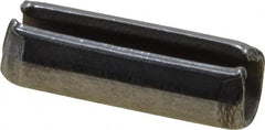 Made in USA - 1/8" Diam x 3/8" Long Slotted Spring Pin - Grade 420 Stainless Steel, Bright Finish - Exact Tooling