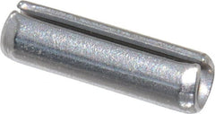 Made in USA - 1/8" Diam x 7/16" Long Slotted Spring Pin - Grade 420 Stainless Steel, Bright Finish - Exact Tooling