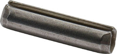 Made in USA - 1/8" Diam x 1/2" Long Slotted Spring Pin - Grade 420 Stainless Steel, Bright Finish - Exact Tooling