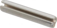 Made in USA - 1/8" Diam x 5/8" Long Slotted Spring Pin - Grade 420 Stainless Steel, Bright Finish - Exact Tooling