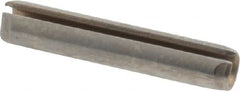 Made in USA - 1/8" Diam x 11/16" Long Slotted Spring Pin - Grade 420 Stainless Steel, Bright Finish - Exact Tooling