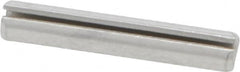 Made in USA - 1/8" Diam x 3/4" Long Slotted Spring Pin - Grade 420 Stainless Steel, Bright Finish - Exact Tooling