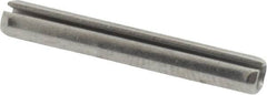 Made in USA - 1/8" Diam x 7/8" Long Slotted Spring Pin - Grade 420 Stainless Steel, Bright Finish - Exact Tooling