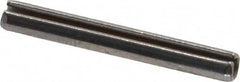 Made in USA - 1/8" Diam x 1" Long Slotted Spring Pin - Grade 420 Stainless Steel, Bright Finish - Exact Tooling