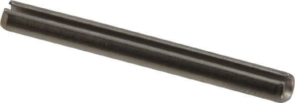 Made in USA - 1/8" Diam x 1-1/4" Long Slotted Spring Pin - Grade 420 Stainless Steel, Bright Finish - Exact Tooling